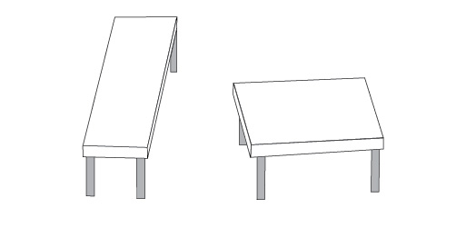 optička iluzija dva stola
